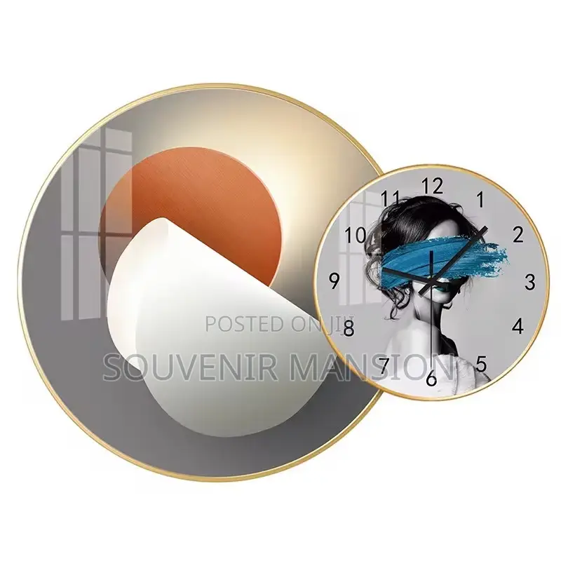 Luxury Gold Wall Clock for Decoration
