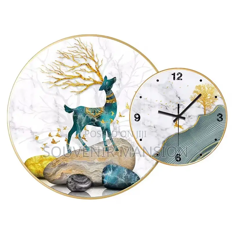 Luxury Gold Wall Clock for Decoration