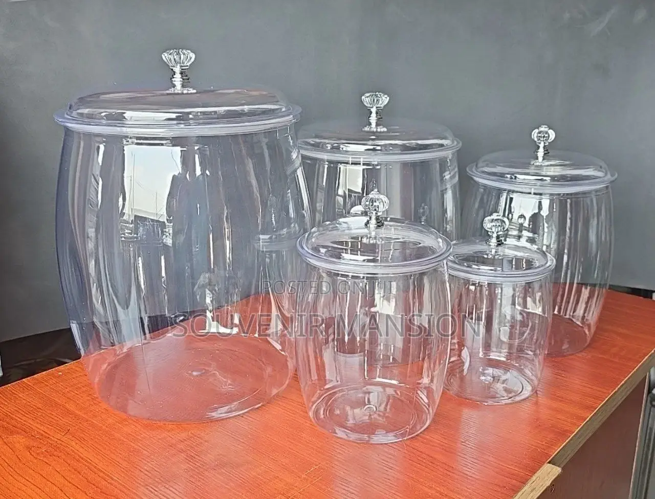 5 in 1 Acrylic Cereal / Rice Storage Bin