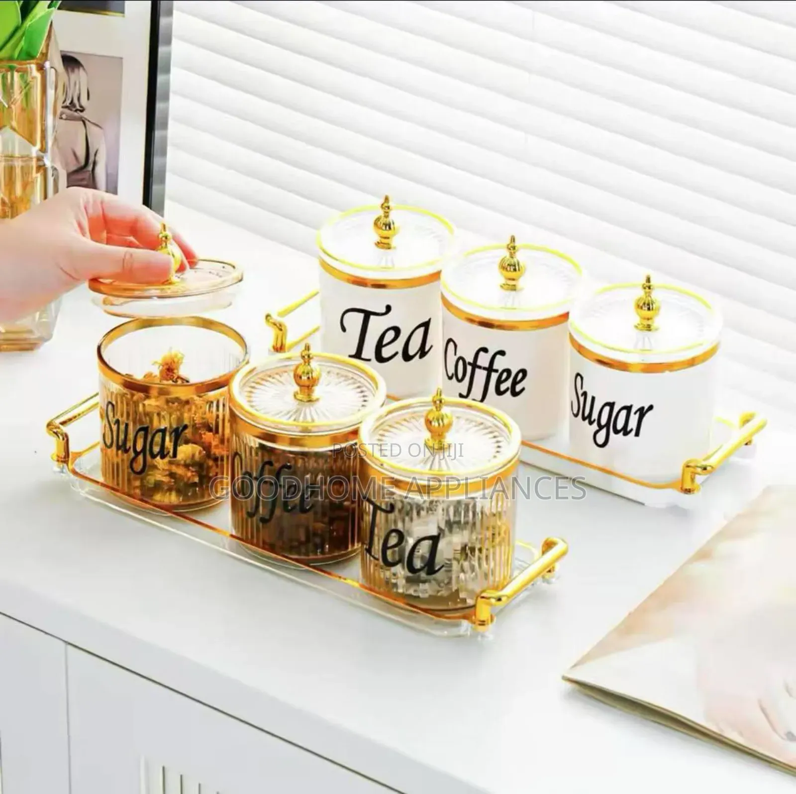3 in 1 Acrylic Tea Set With Tray