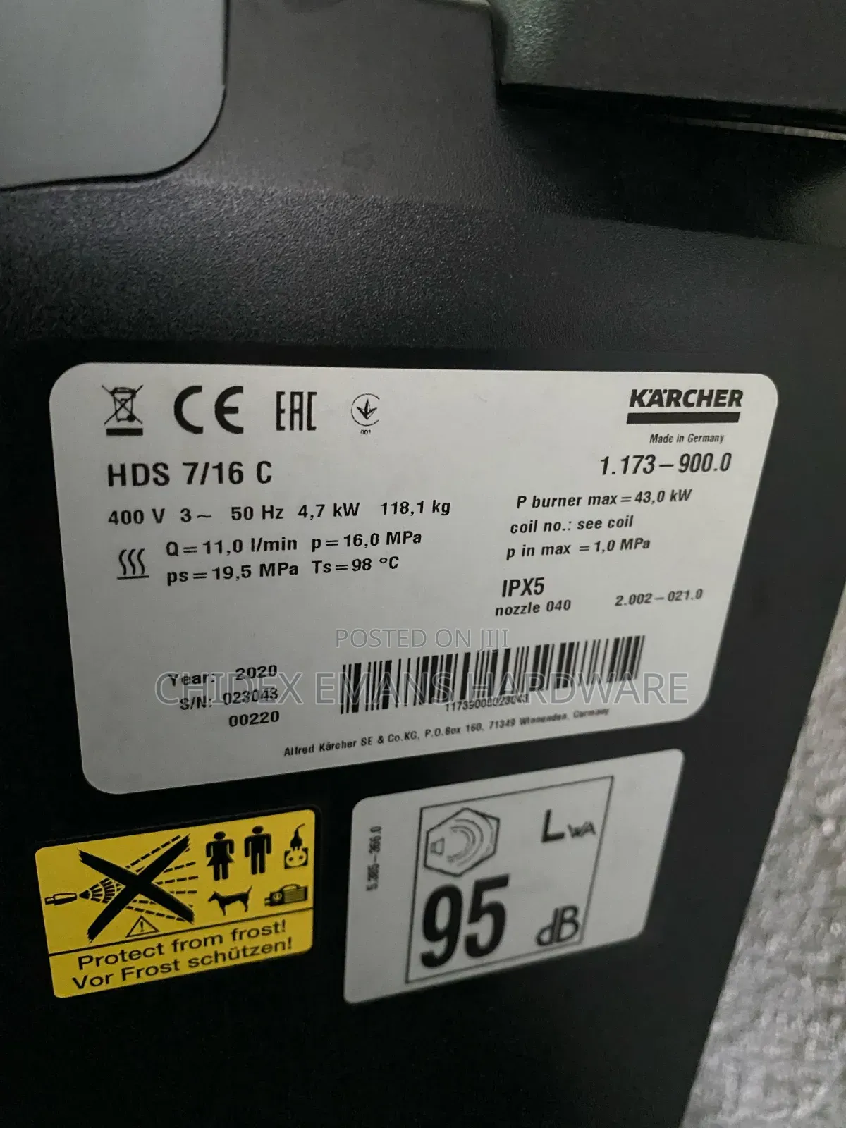Kärcher HDS 8/18-4cx Hot Water High-Pressure Cleaner