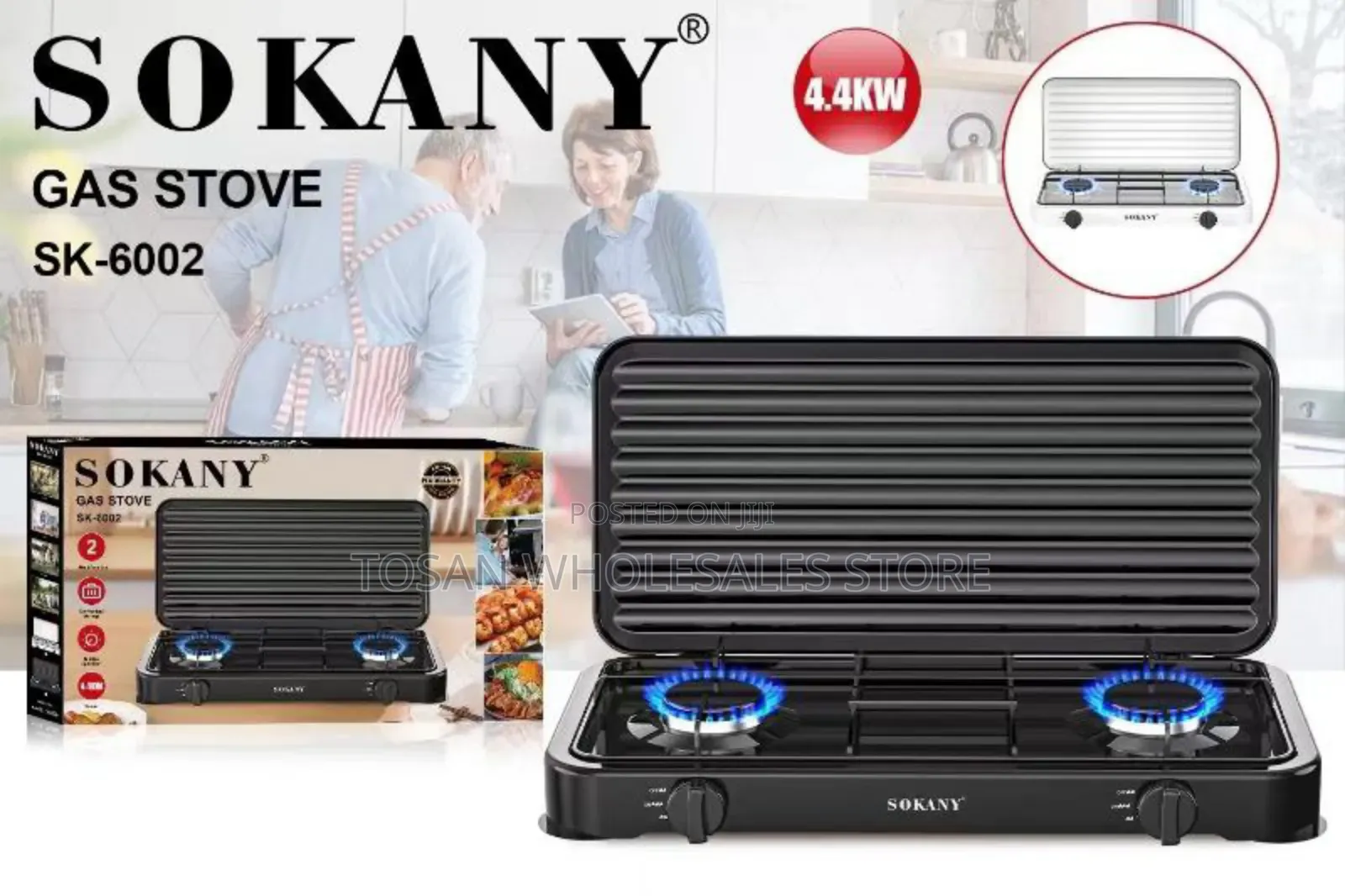 Sokany 2 Burner Gas Stove
