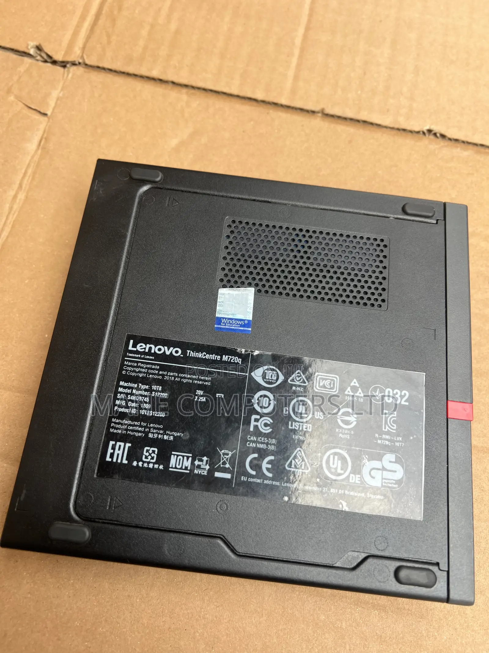 New Lenovo ThinkCentre M720 SFF 8GB Intel Core I3 HDD 500GB