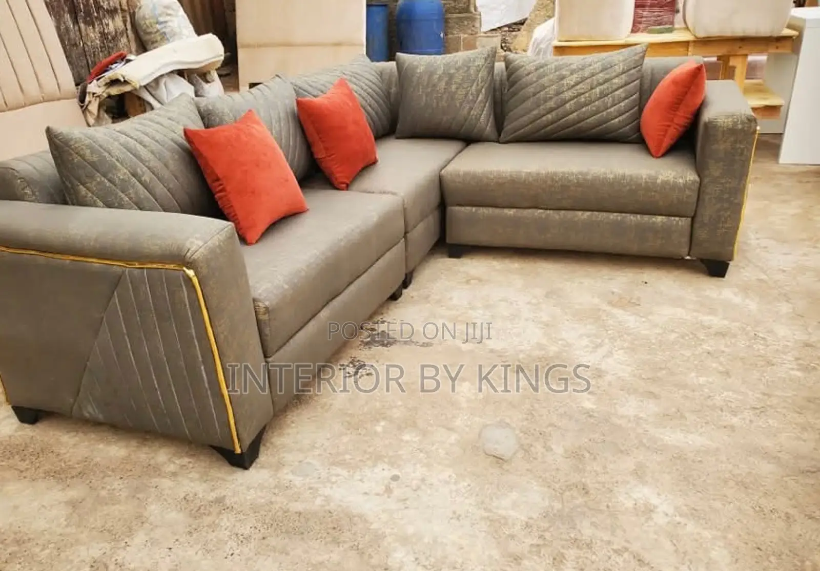 U-Shaped Fabric Sofa Custom Made Can Be in Preferred Colors