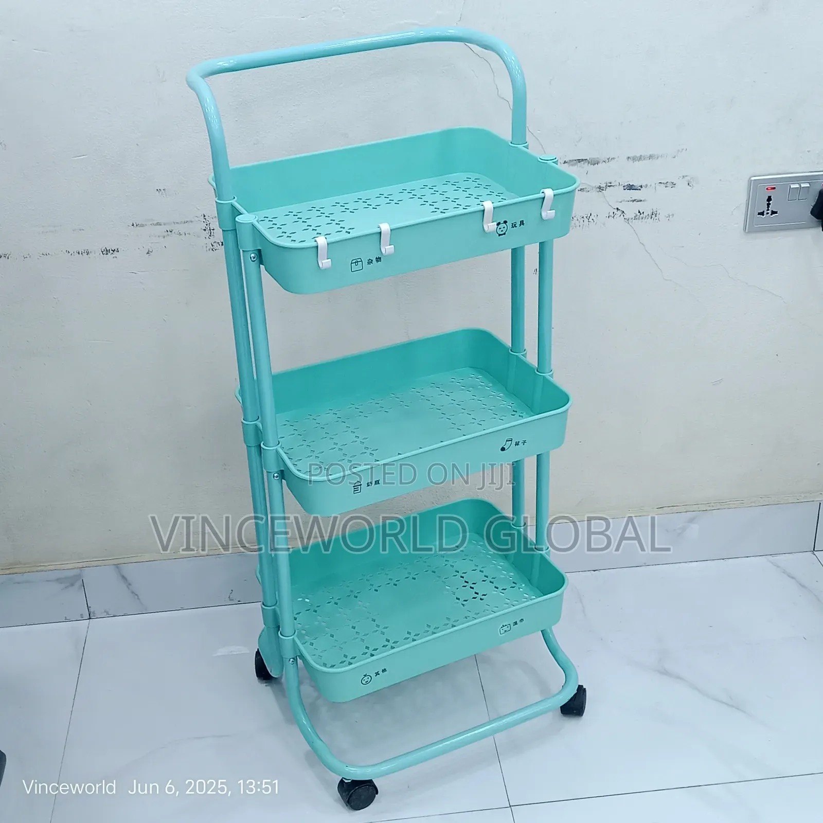 Plastic Trolley Green