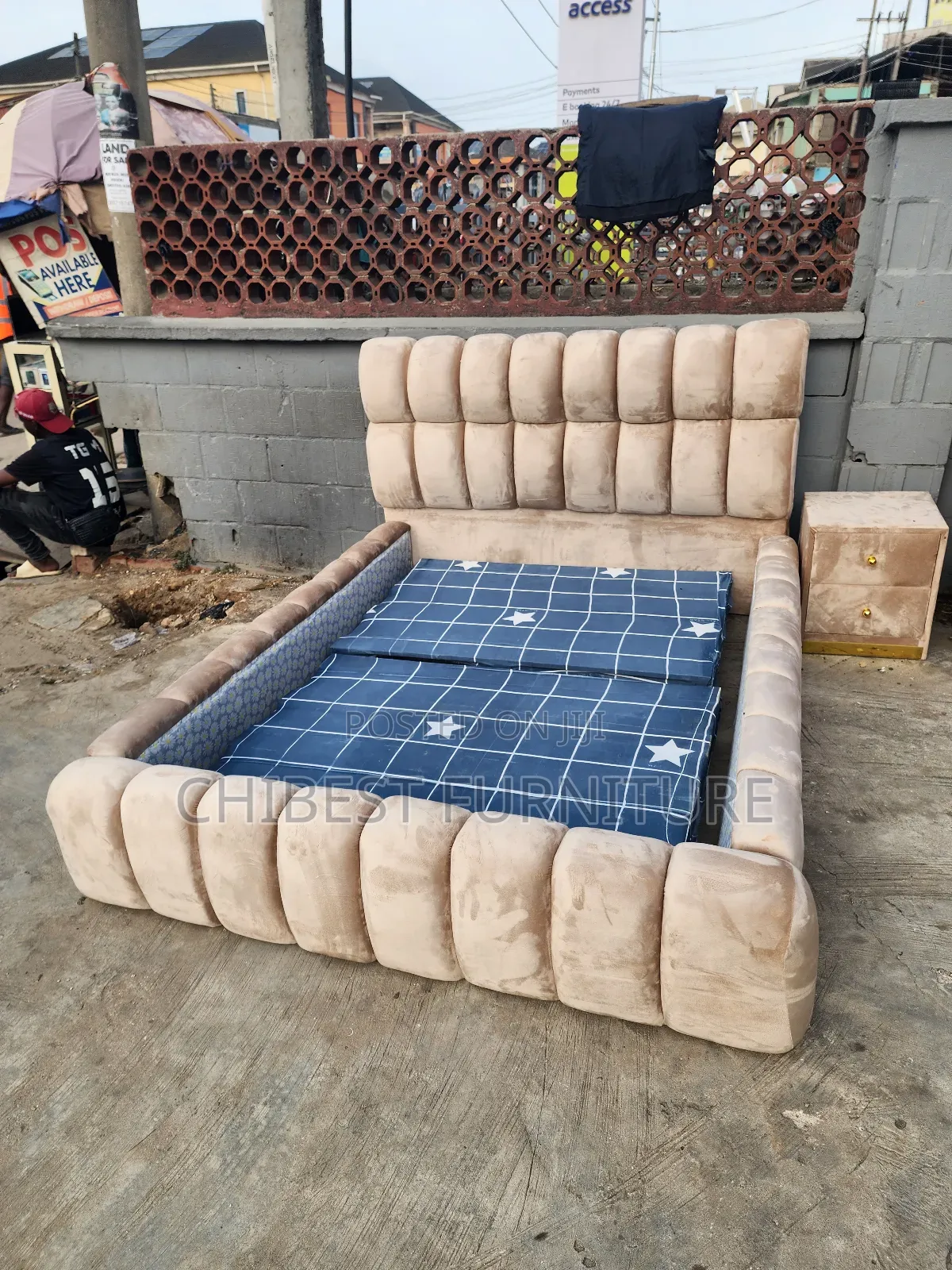 Padded Luxury Queen Size Bed.