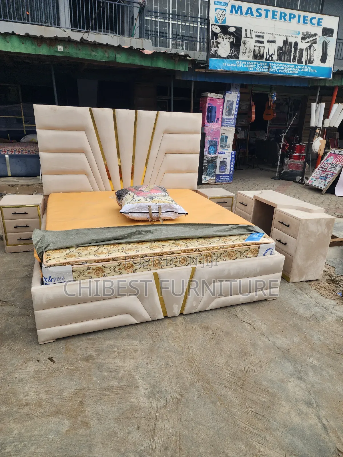 6by6 Bed Frame With Side Drawers and Footrest