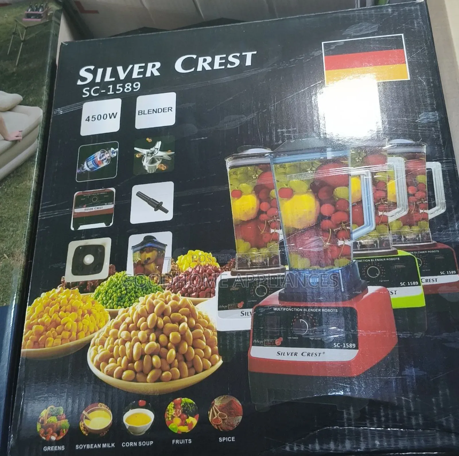Silver Crest Double Cup Blender 4500w Sc-1589