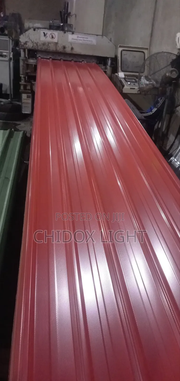 0.45 Long Span Design Aluminum Roofing Sheet Oven Baked Red