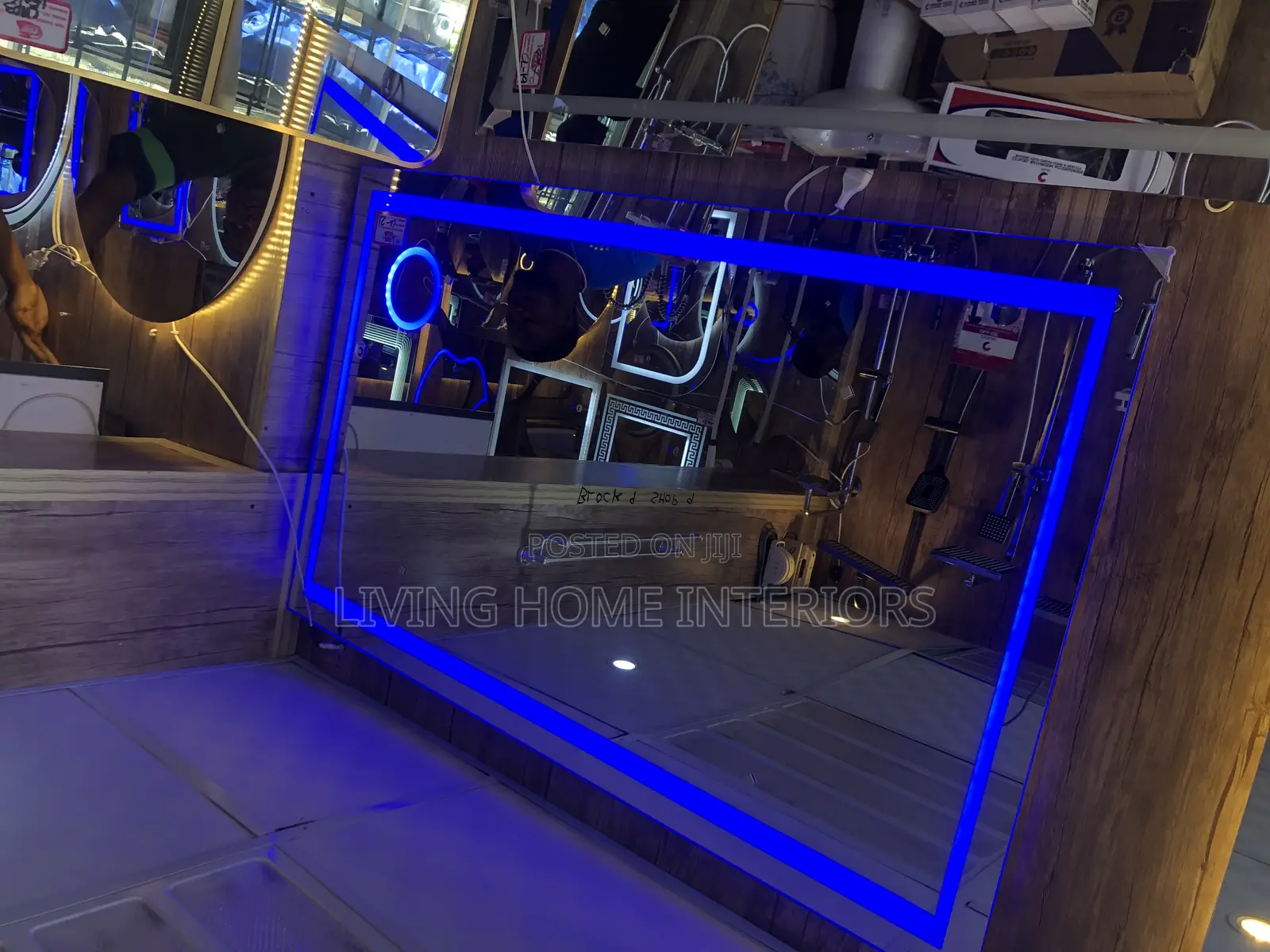 130 by 80cm Led Tree Mirrors