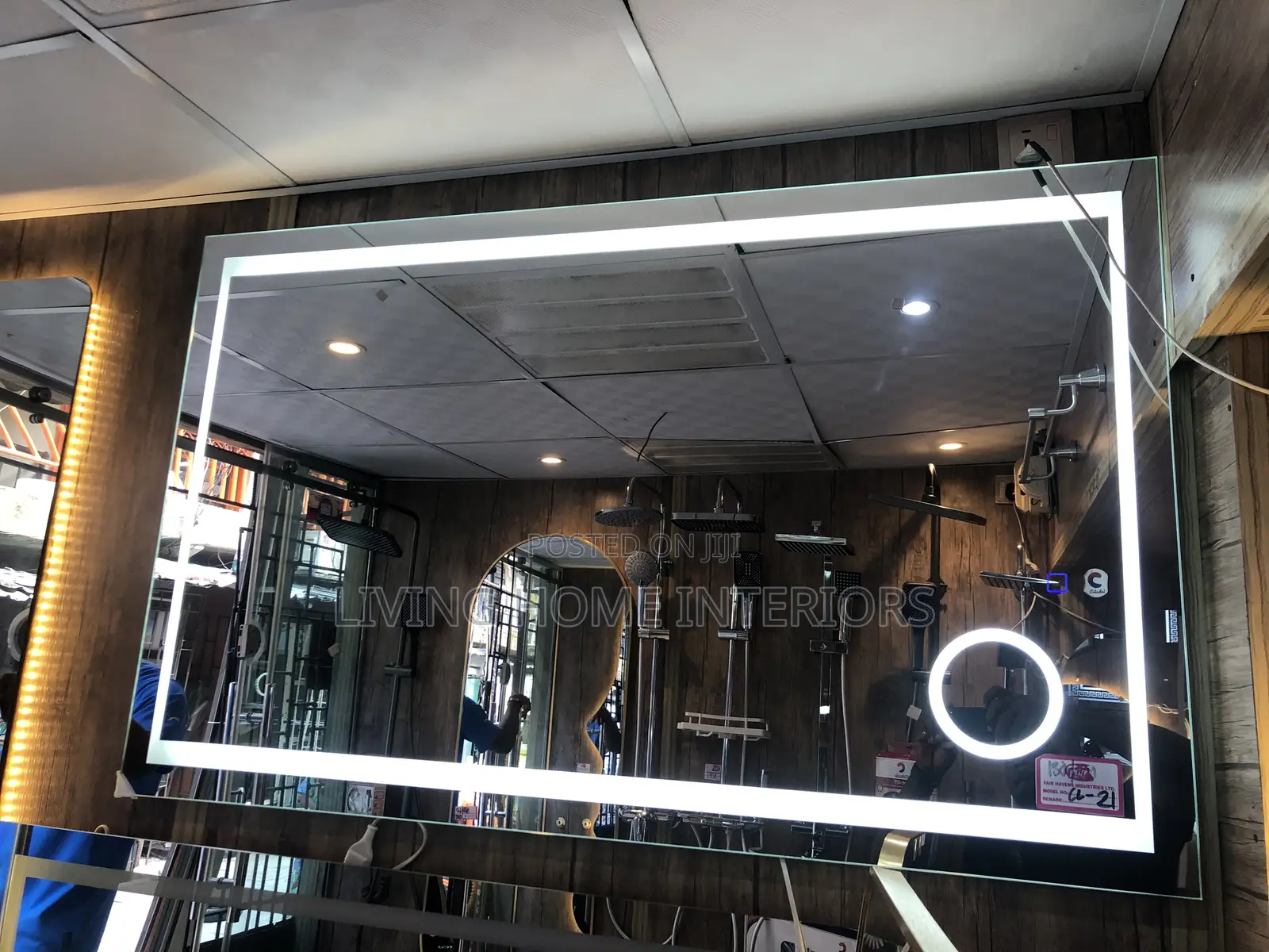 130 by 80cm Led Tree Mirrors
