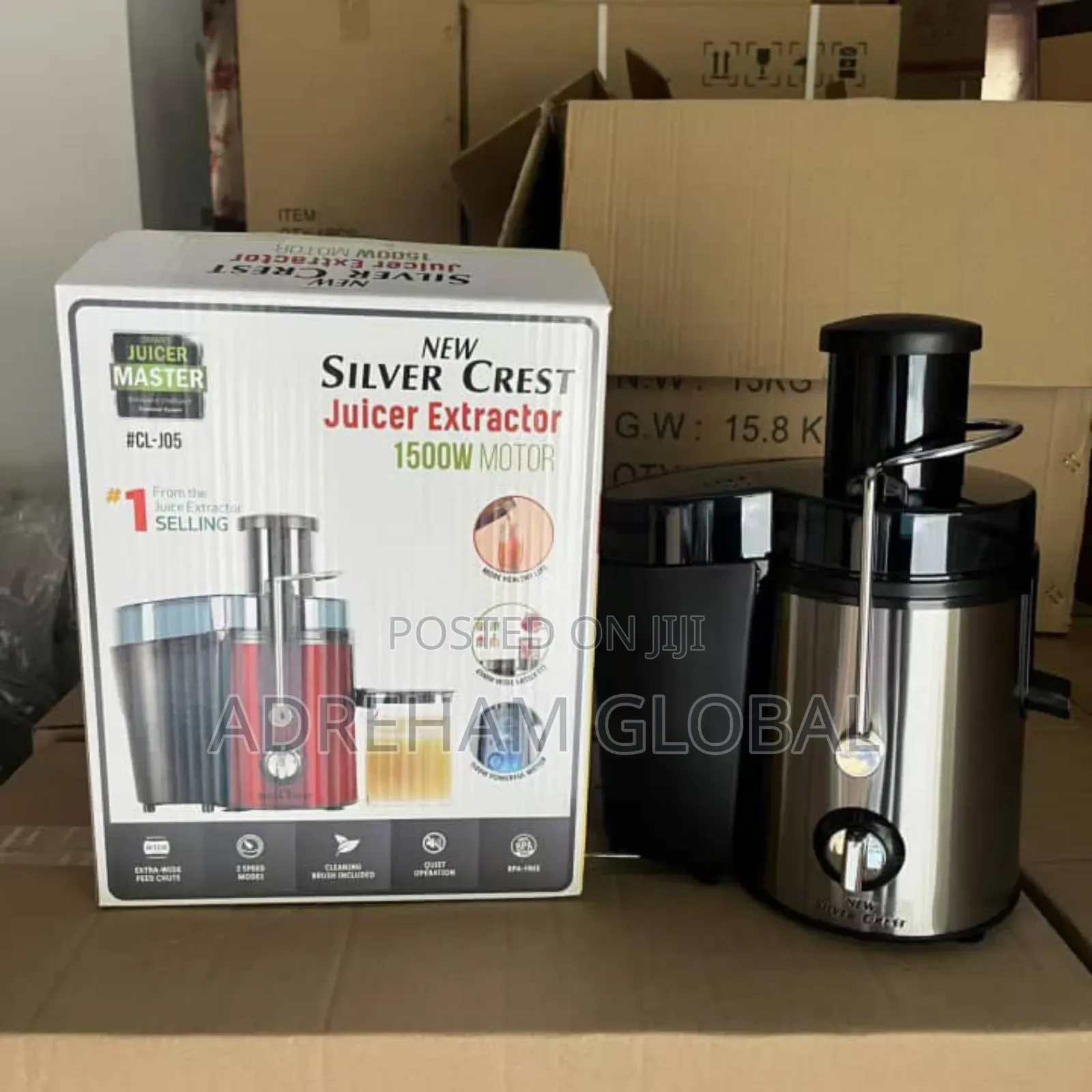 New Silver Crest Juicer Extractor, 1500w Motor