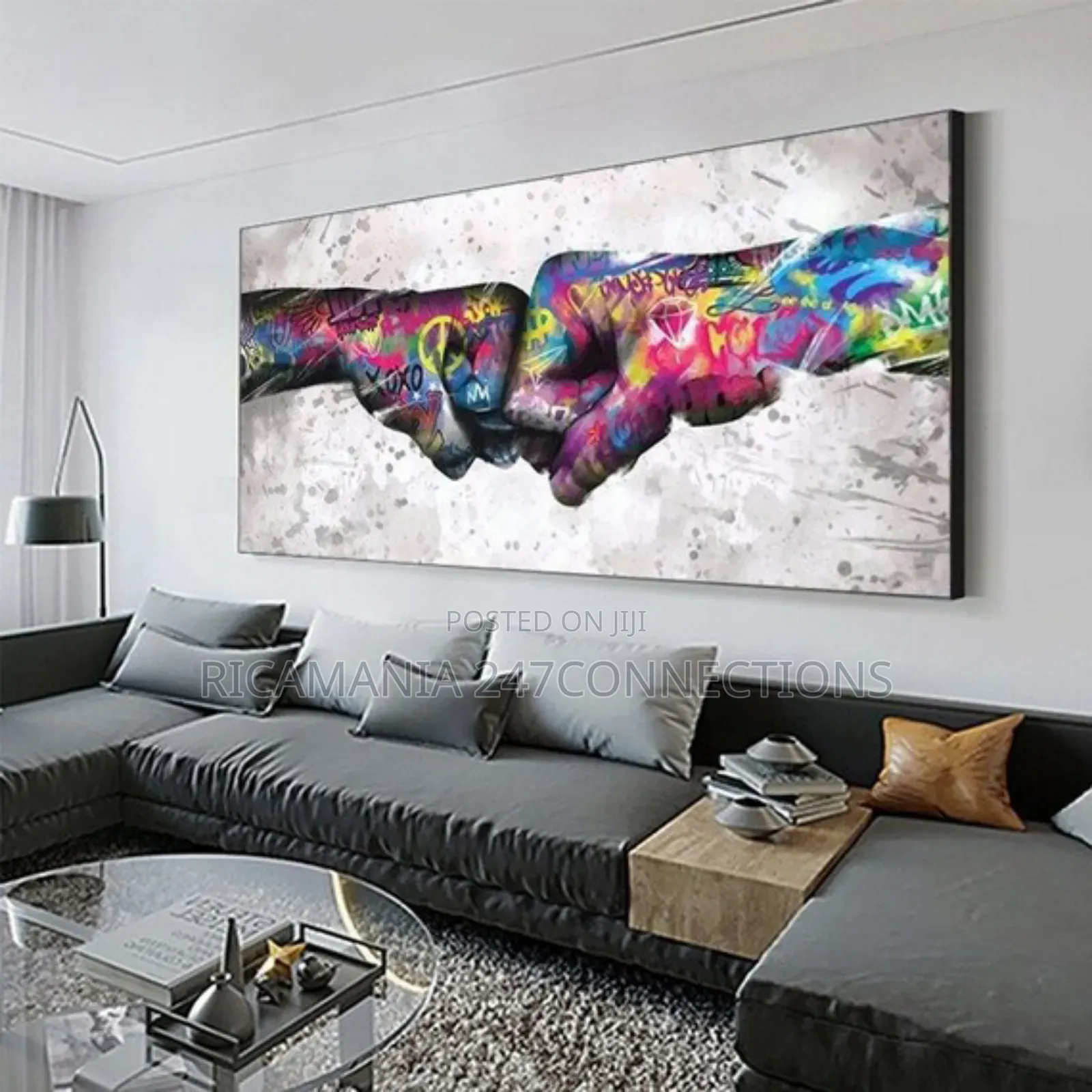 Greetings Hands Canvas Print
