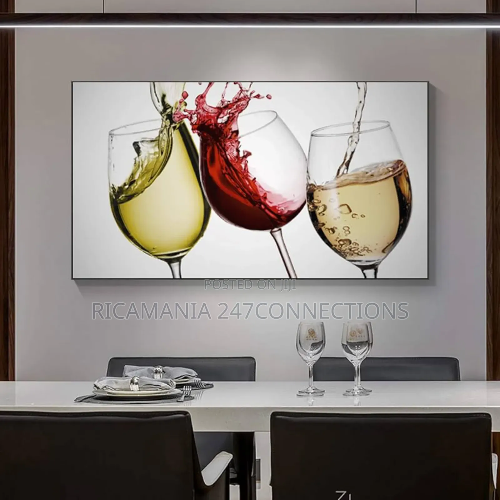Drinking Glasses Canvas Frame