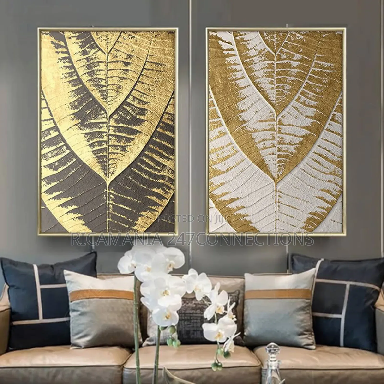 Abstract Leafs Canvas Prints