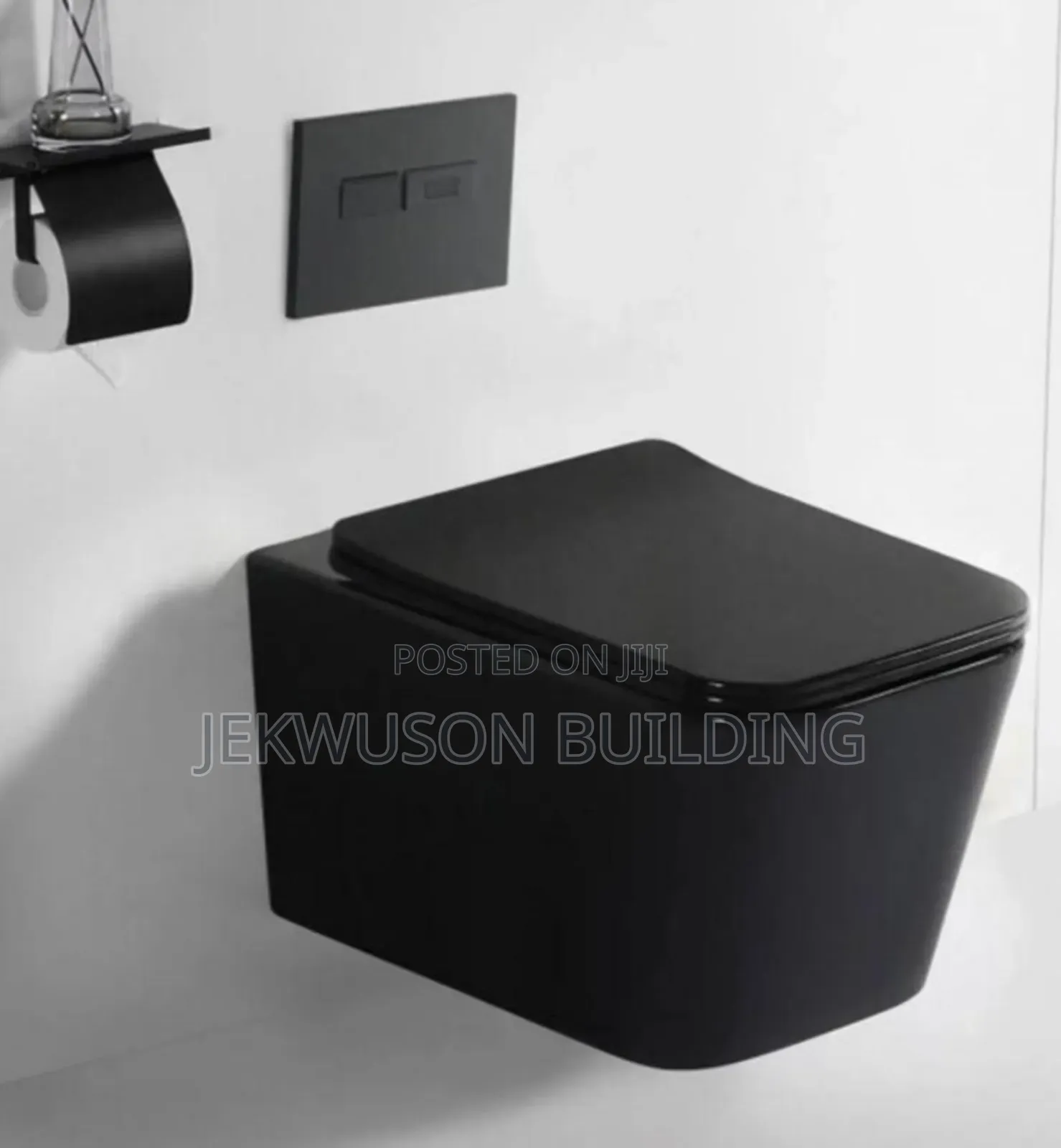 Wall Hung Black Wc With Conceal Tank