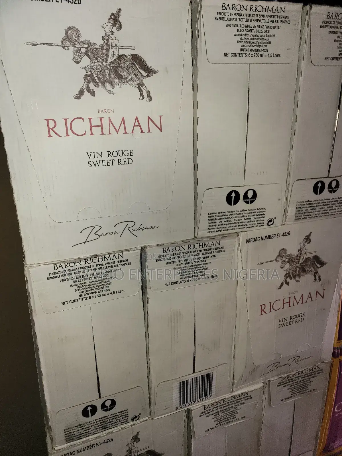 Baron Richman Red Wine – By 12 Bottles