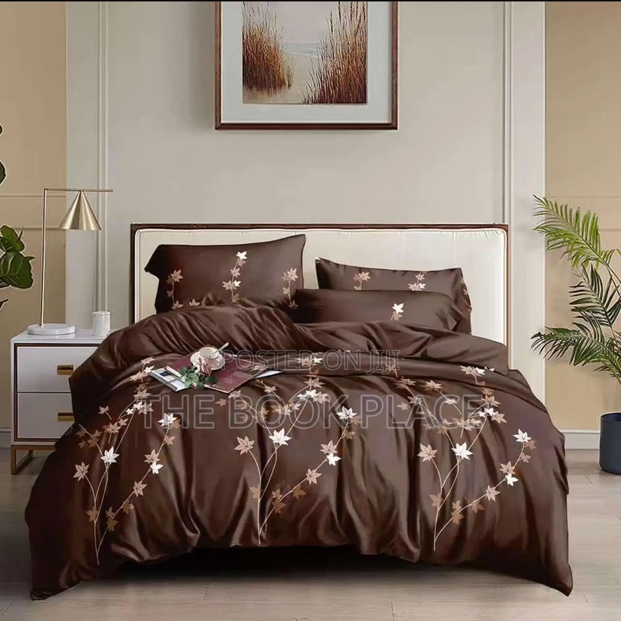 Chocolate Cotton Bedsheets With 2pillow Case
