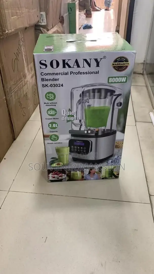Sokany Commercial Blender 8000w