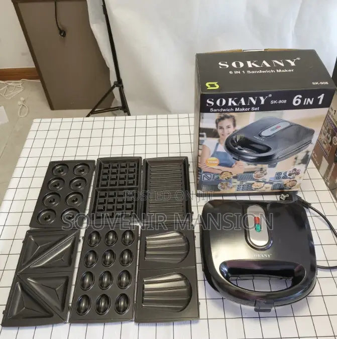 Sokany 6 in 1 Sandwich Maker