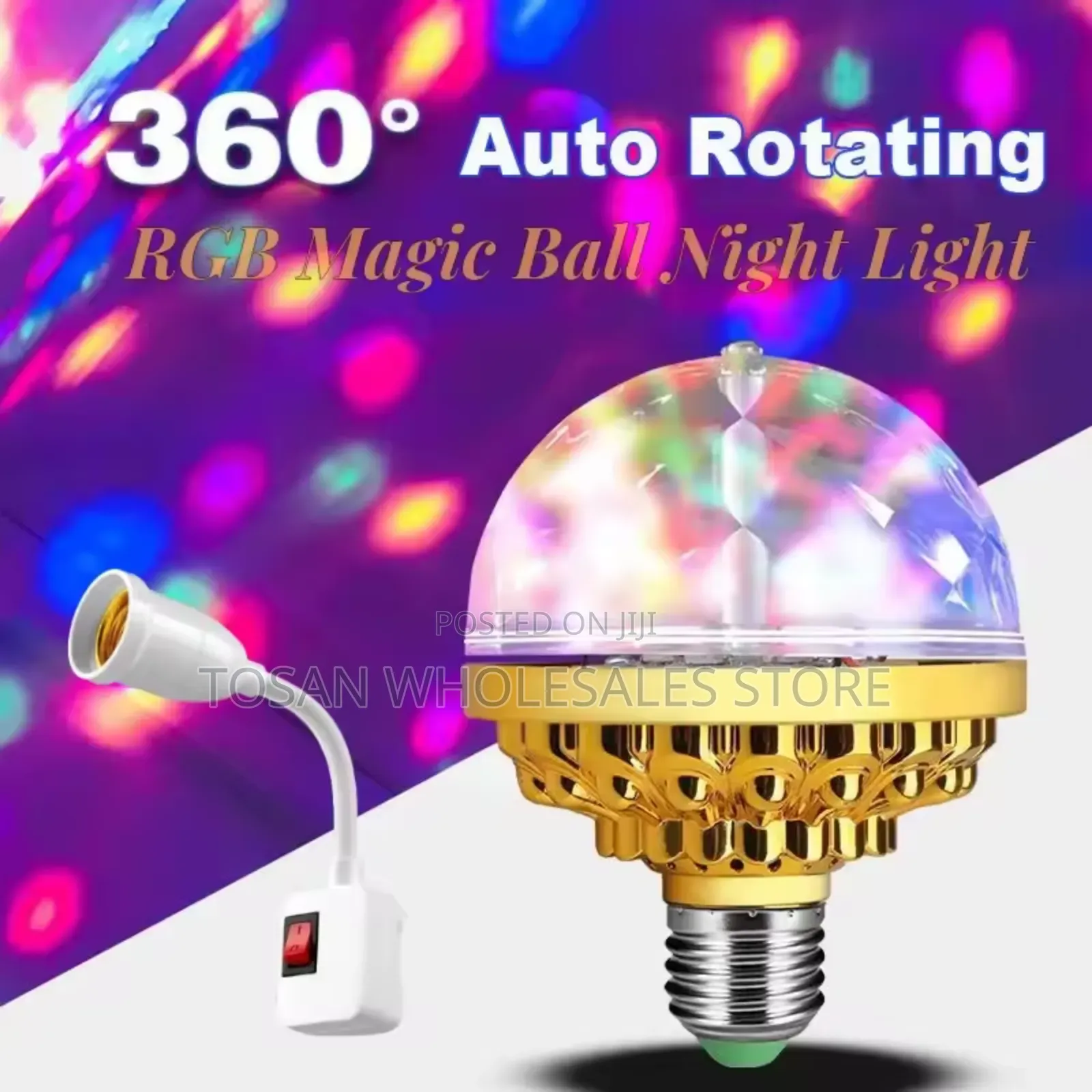Colorful Rotating Magic Ball Light