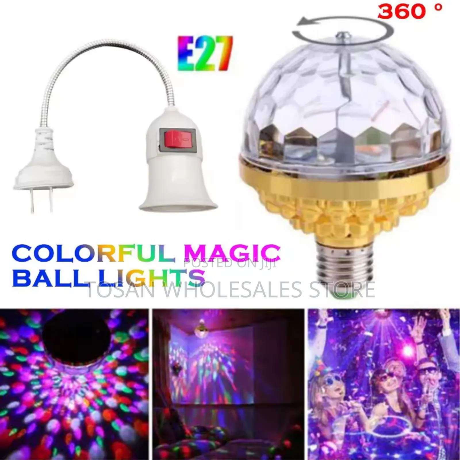 Colorful Rotating Magic Ball Light