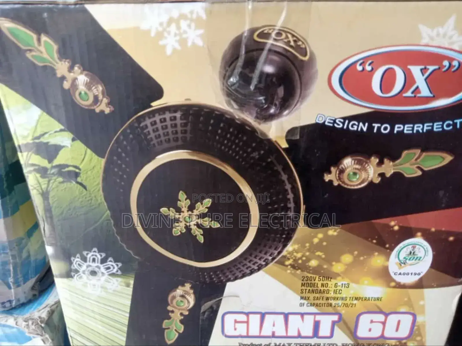 Ox "60 Giant Celling Fan Pure Copper Coil
