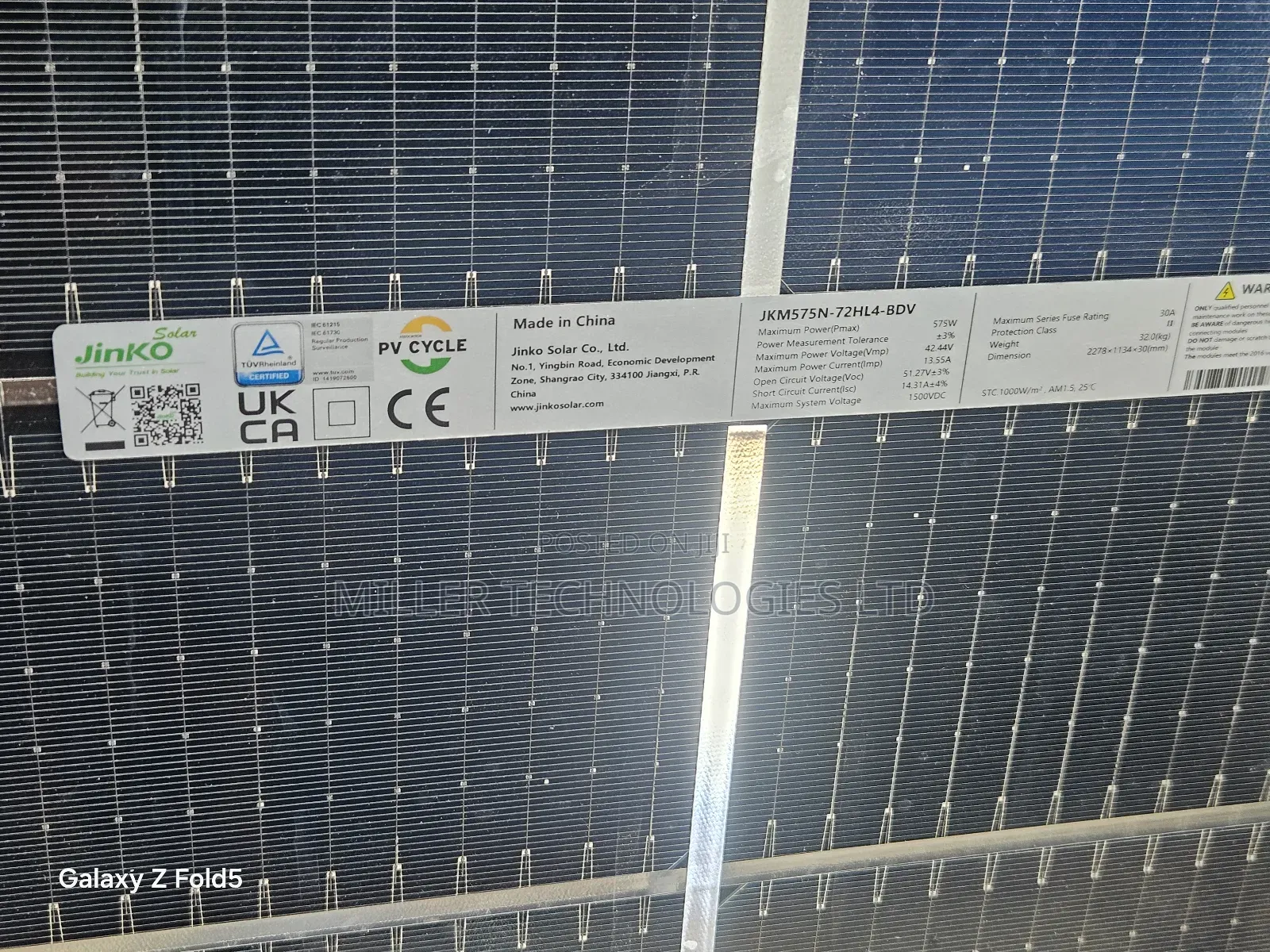 New Jinko 575w Solar Panel Available in Quantity