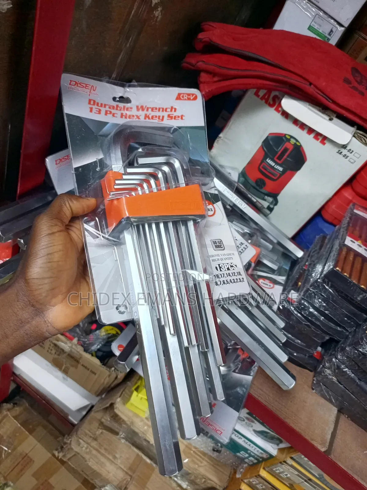 Durable Wrench 13pcs Hex Key Set