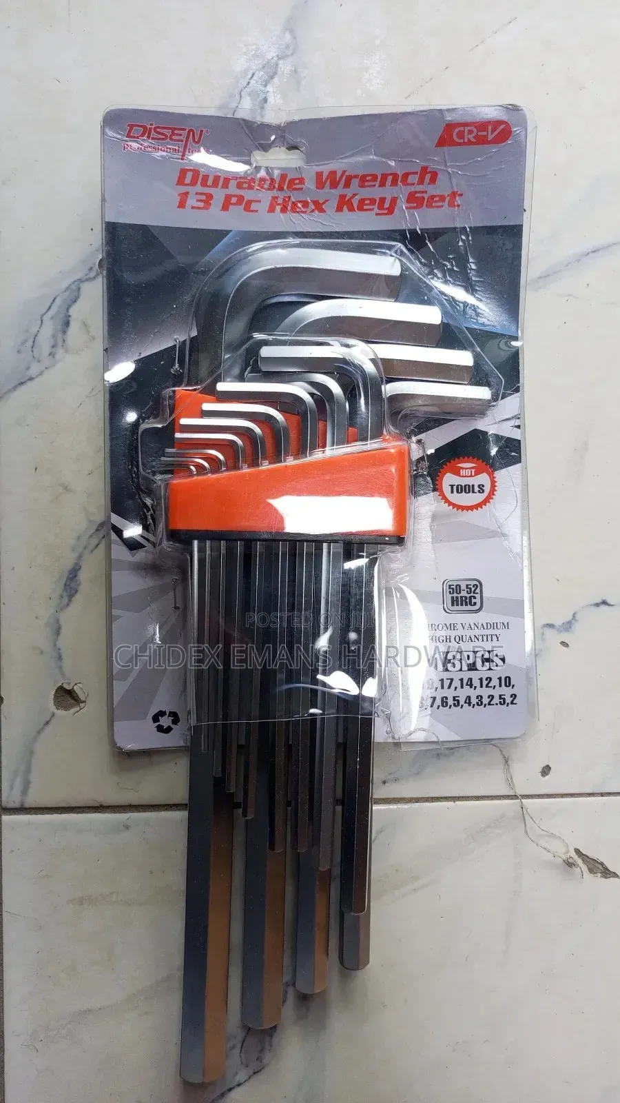 Durable Wrench 13pcs Hex Key Set