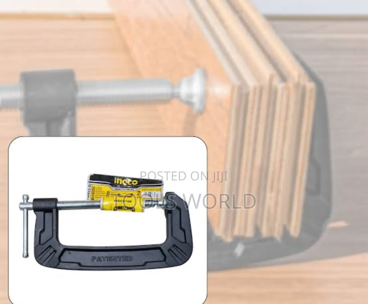 Ingco 6-Inch Heavy Duty G-Clamp – Built Tough for Carpentry