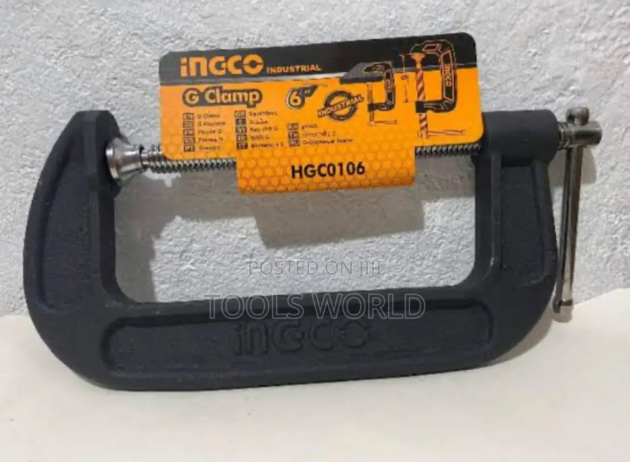 Ingco 6-Inch Heavy Duty G-Clamp – Built Tough for Carpentry