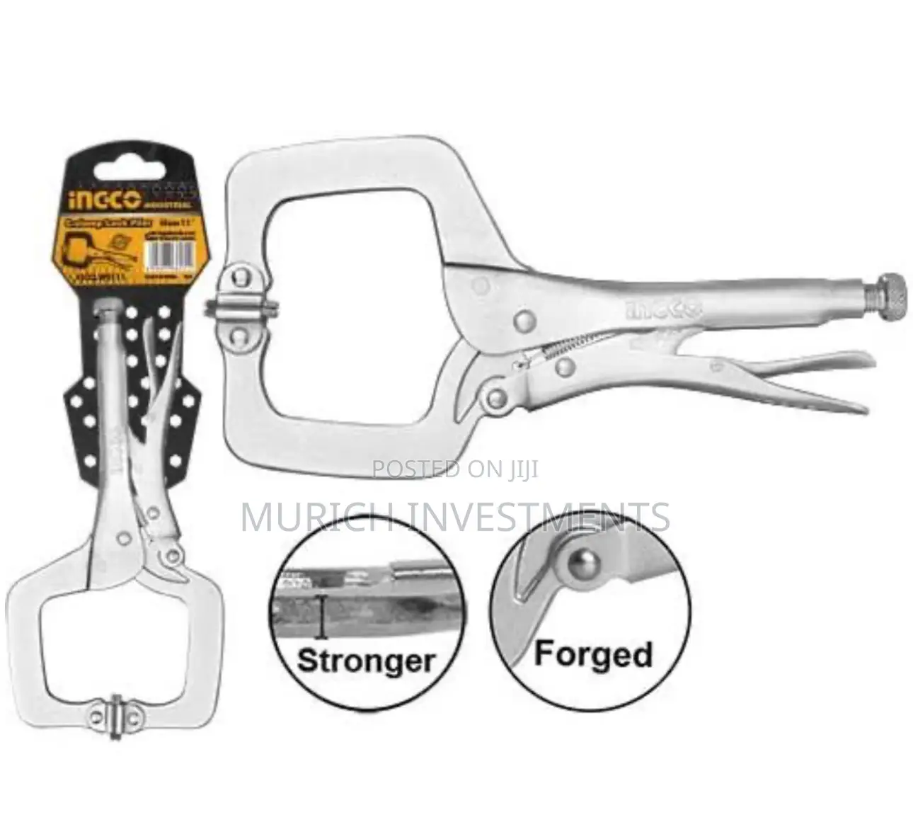 Ingco 11-Inch C-Clamp Locking Plier – Model Hcclw0211