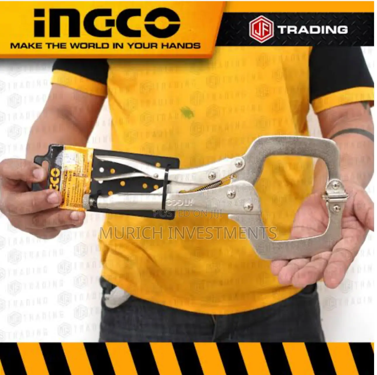 Ingco 11-Inch C-Clamp Locking Plier – Model Hcclw0211