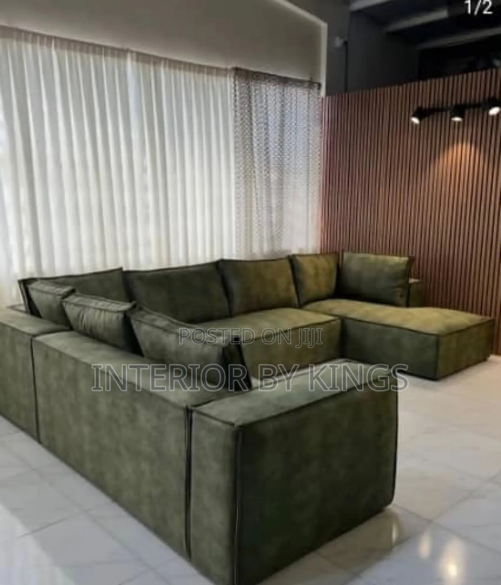U-Shaped Custom Made Sofa Can Be Made in Preferred Colors