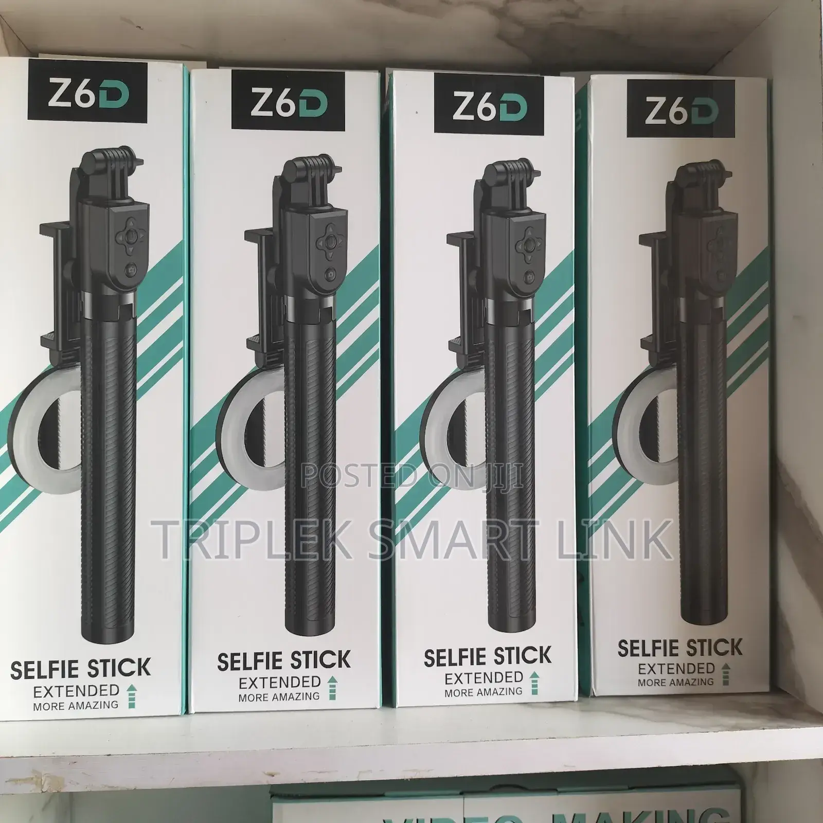 Z6d Selfie Stick With Ringlight and Tripod Stand