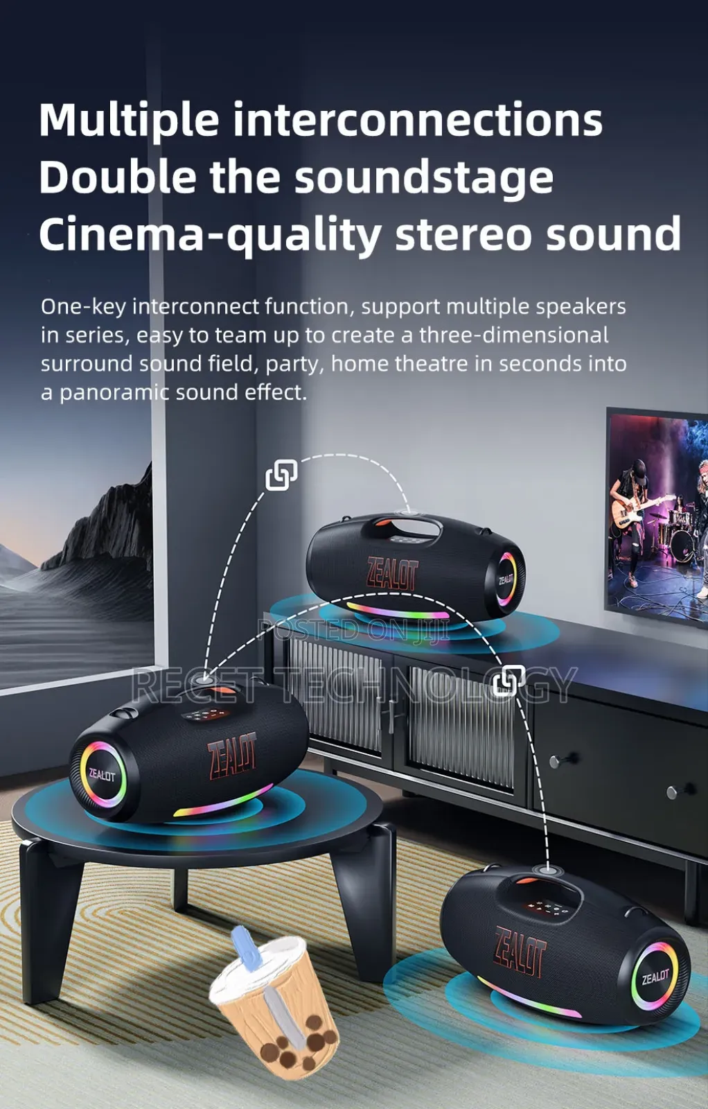 Zealot S89 Bluetooth Speaker 250w