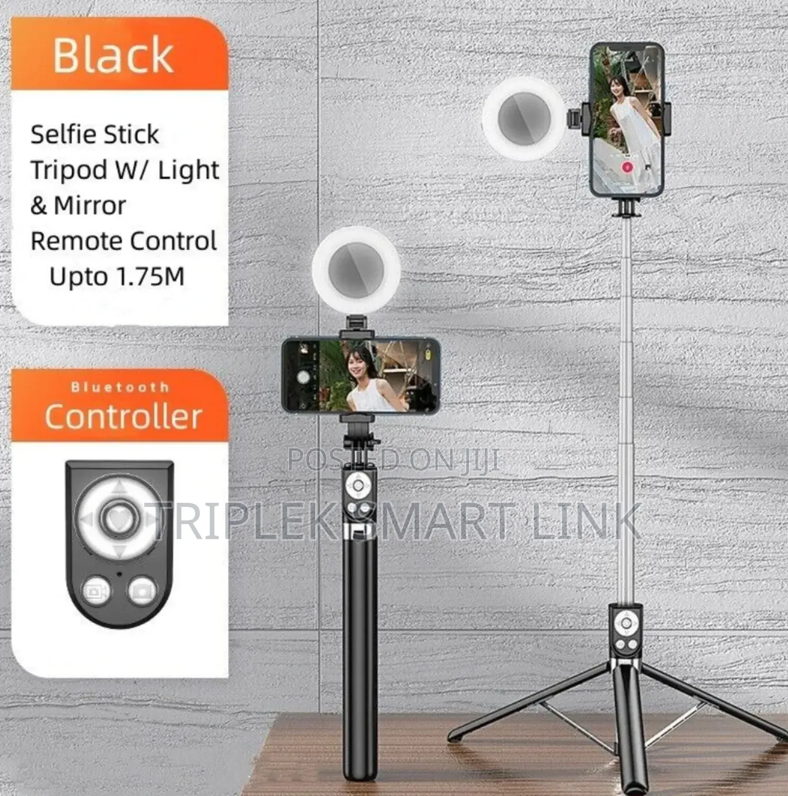 Z6d Selfie Stick With Ringlight and Tripod Stand
