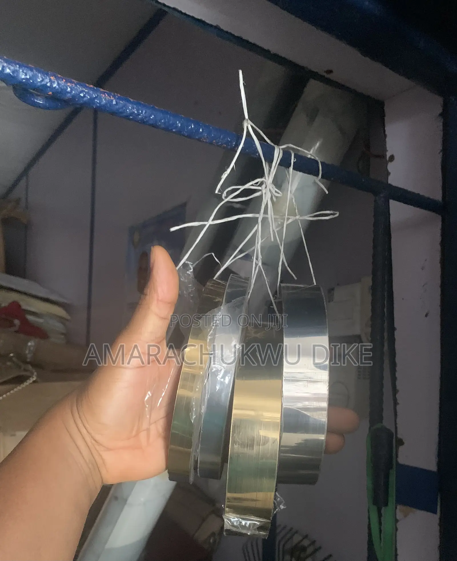 Aluminum Iron Material Gold Silver Adhesive Tape Sticker 2cm