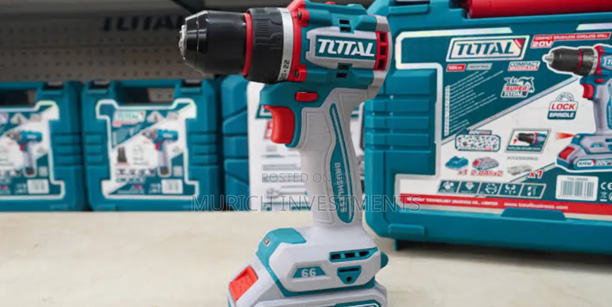Total 20v Compact Brushless Li-Ion Cordless Impact Drill