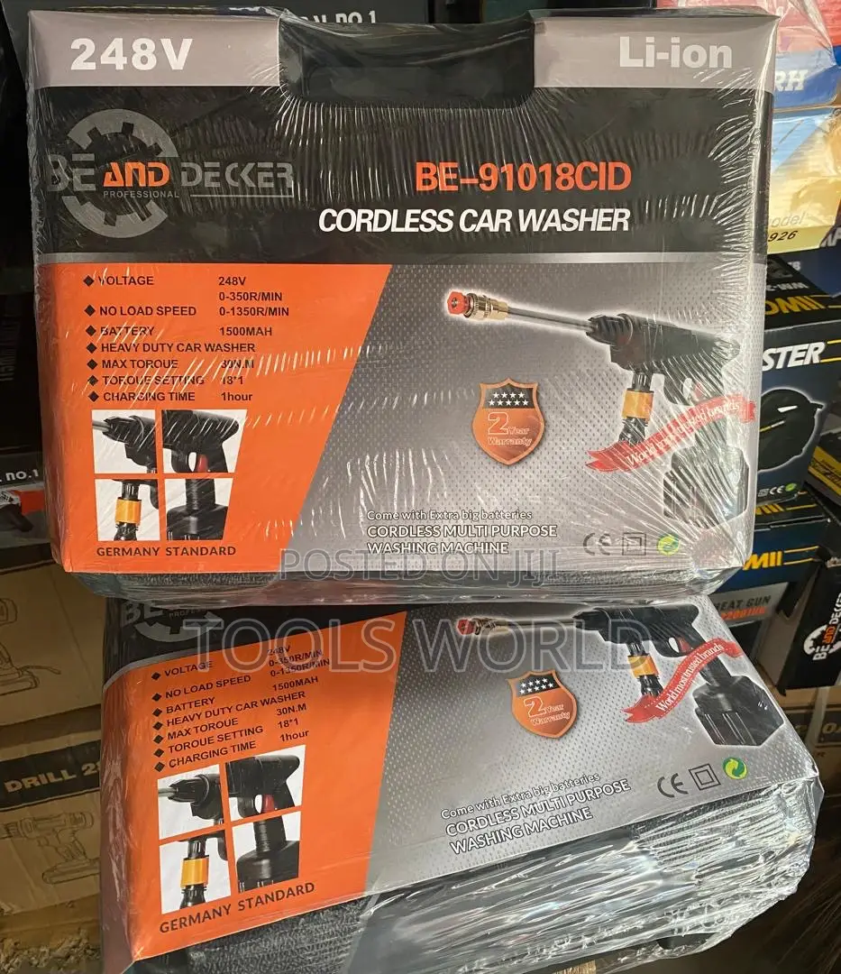 Be and Decker Cordless Car Washer 248v – Heavy Duty
