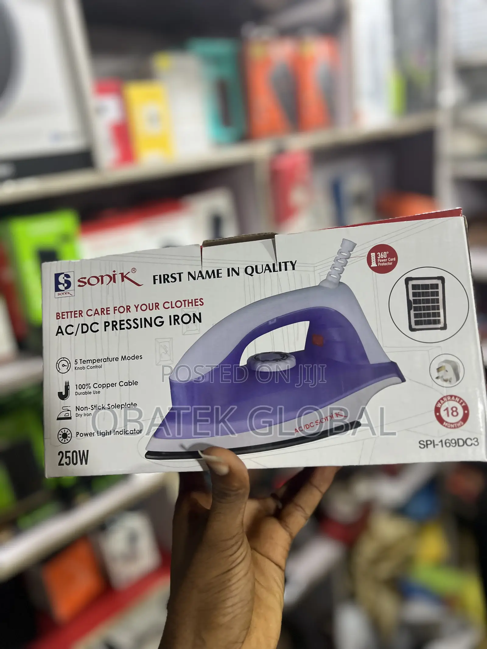 Sonik Ac/Dc 250w Pressing Iron