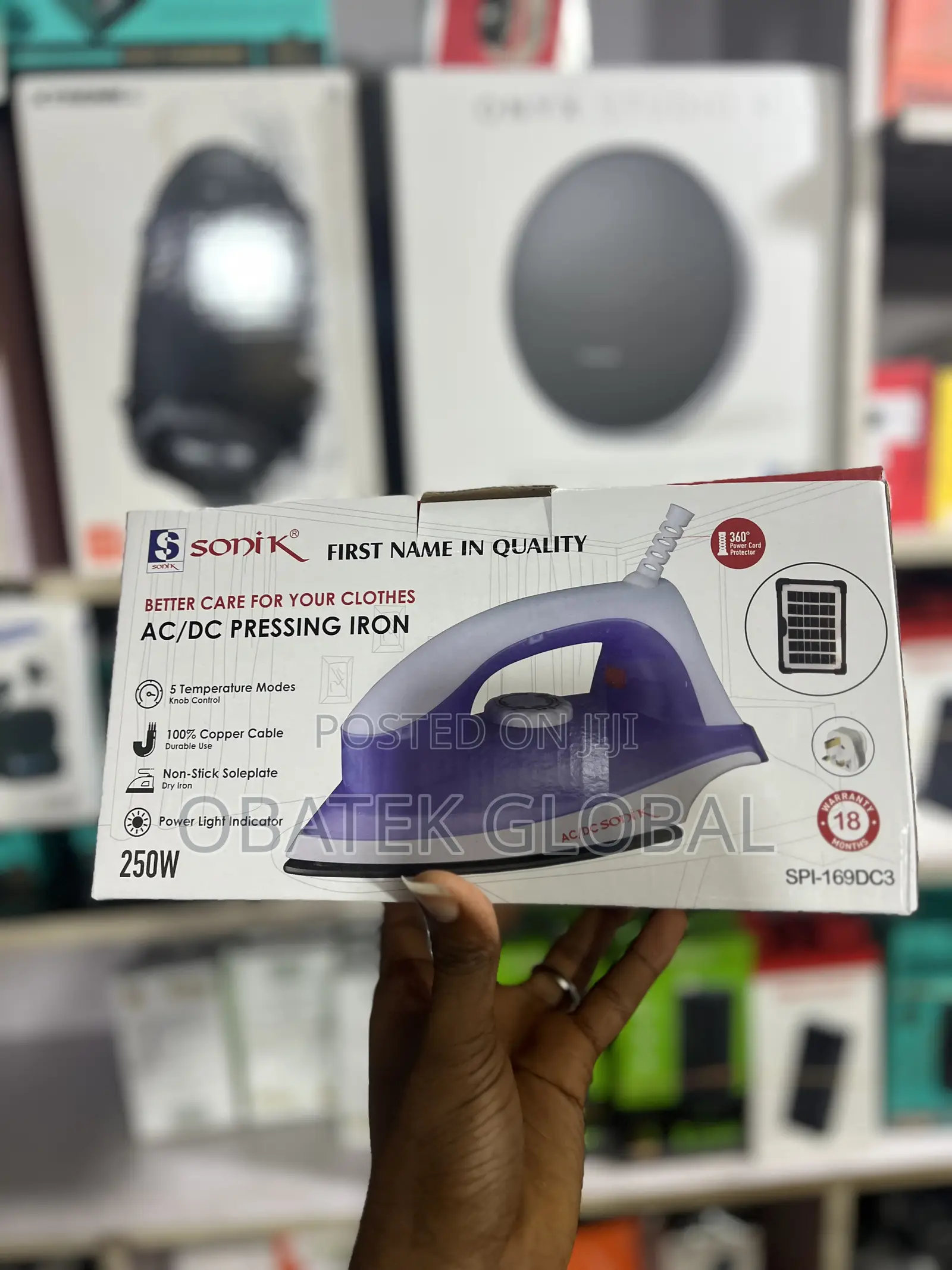 Sonik Ac/Dc 250w Pressing Iron