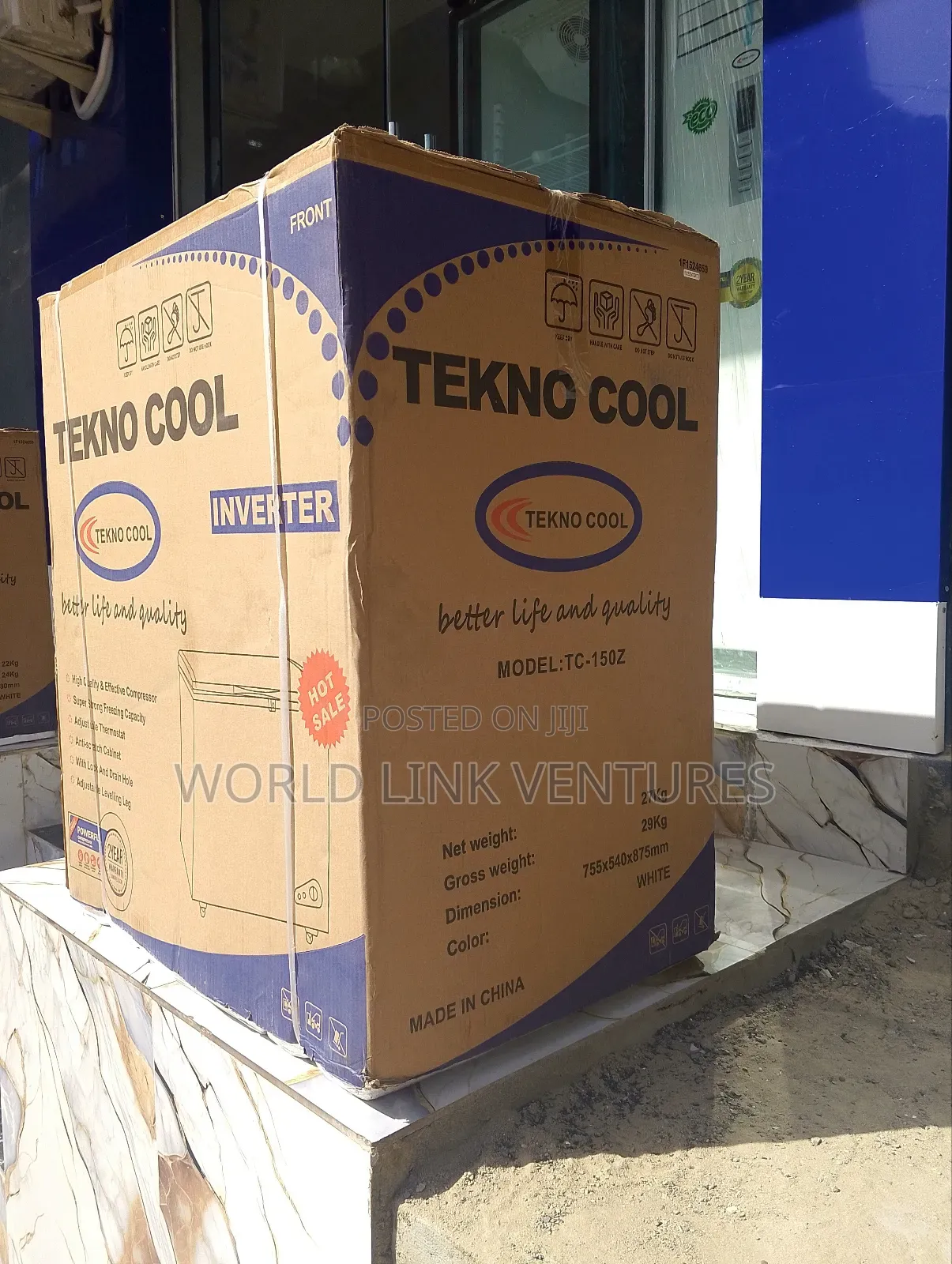 Tekno Cool Inverter Chest Freezer. 150l, 2 Years Warranty