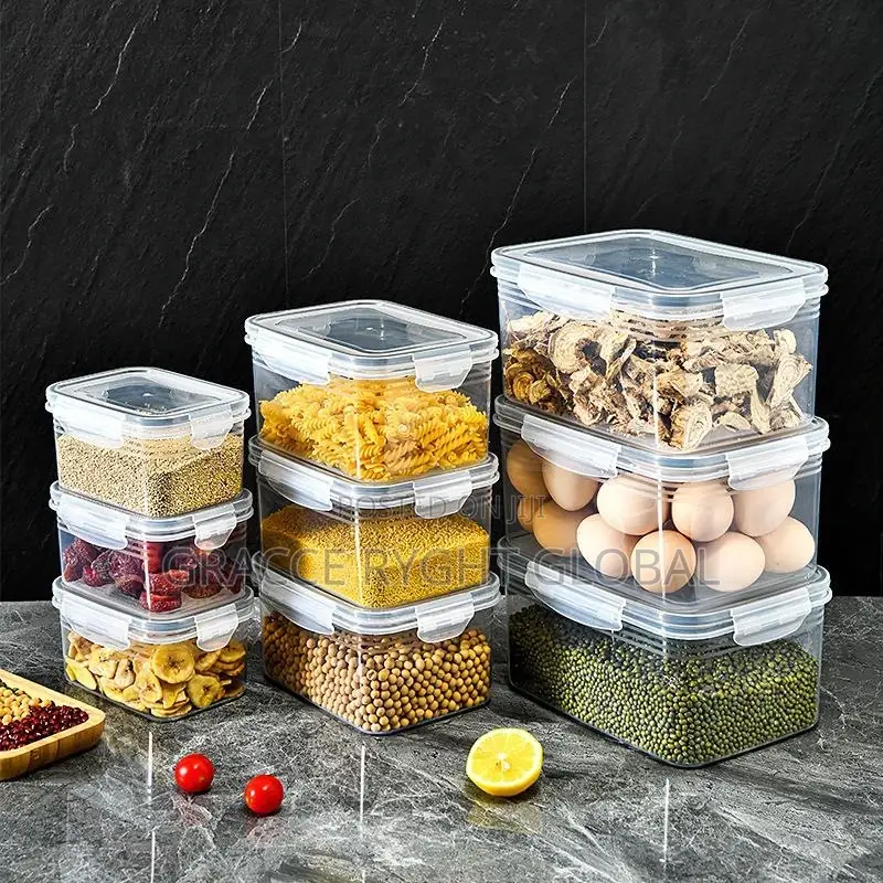 3pcs Fridge Food Storage Container With Draining Basket