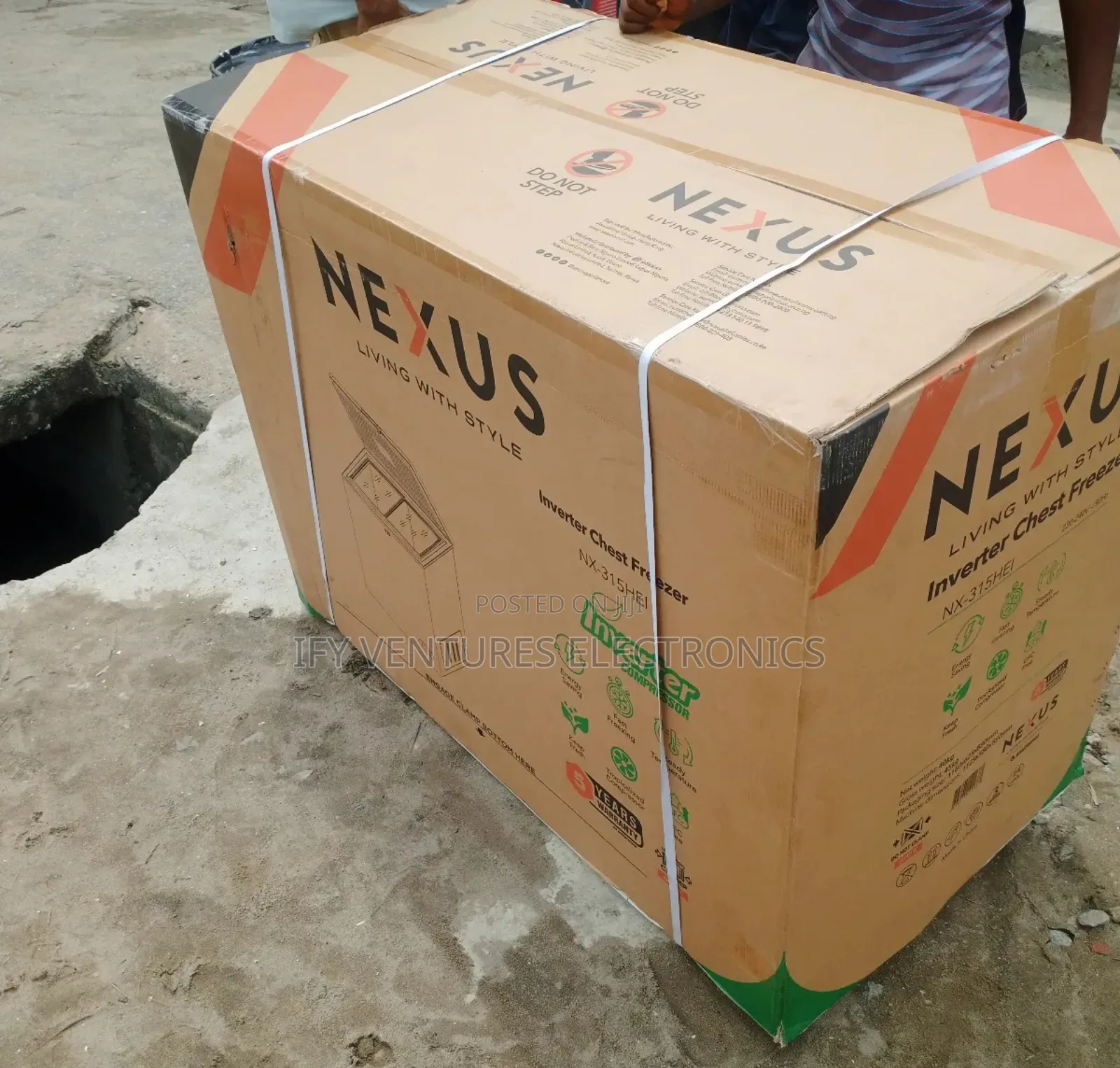 265 Liters Nexus Inverter Chest Freezer, Black Color