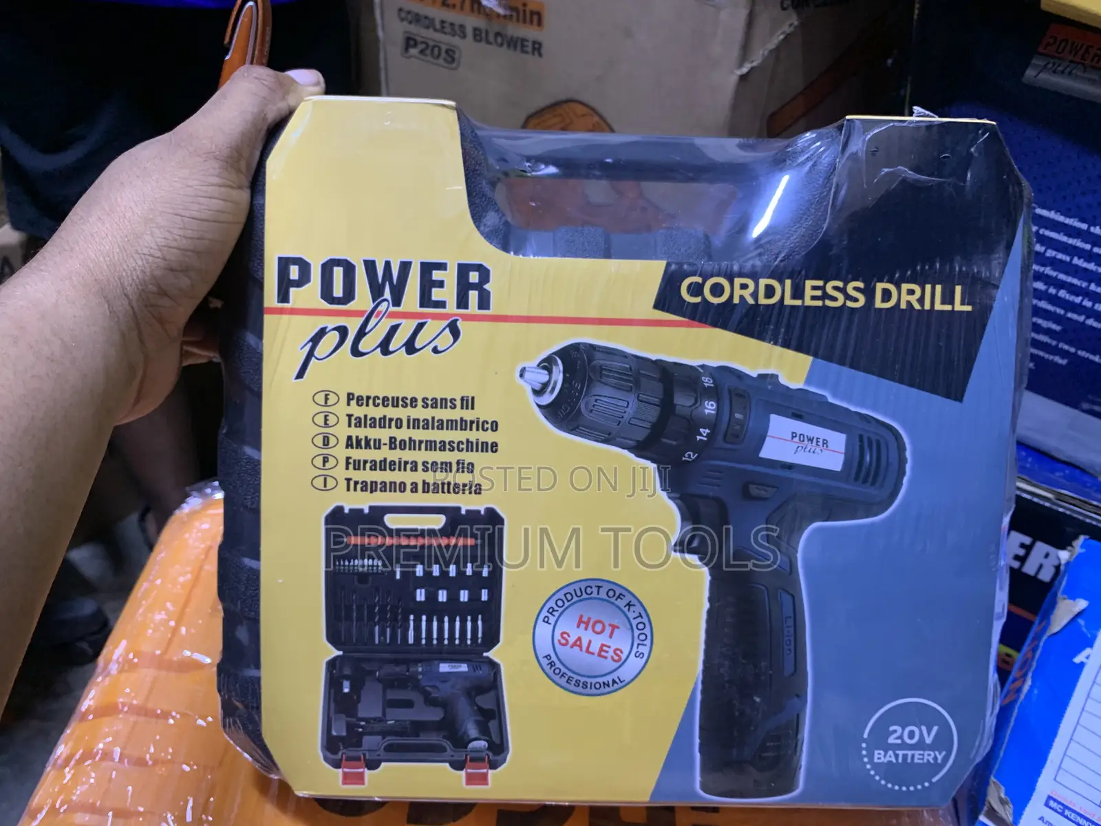 Power Plus Cordless Drill 2 Batteries