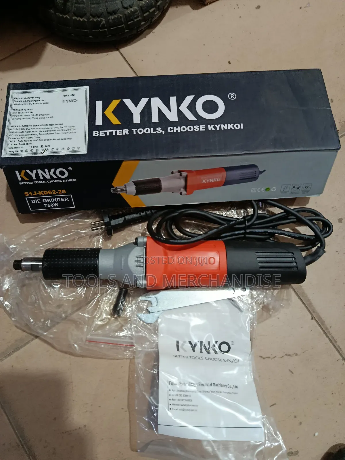 25mm Kynko Electric Die Grinder ( Straight Grinder)