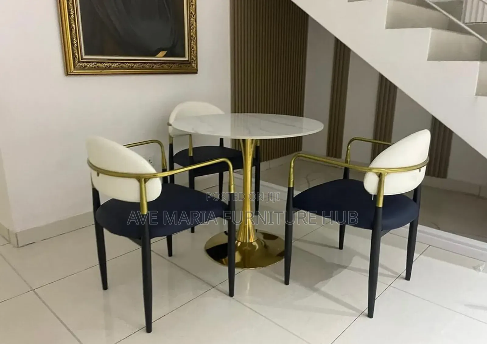 Marble Dinning Table and Chairs.
