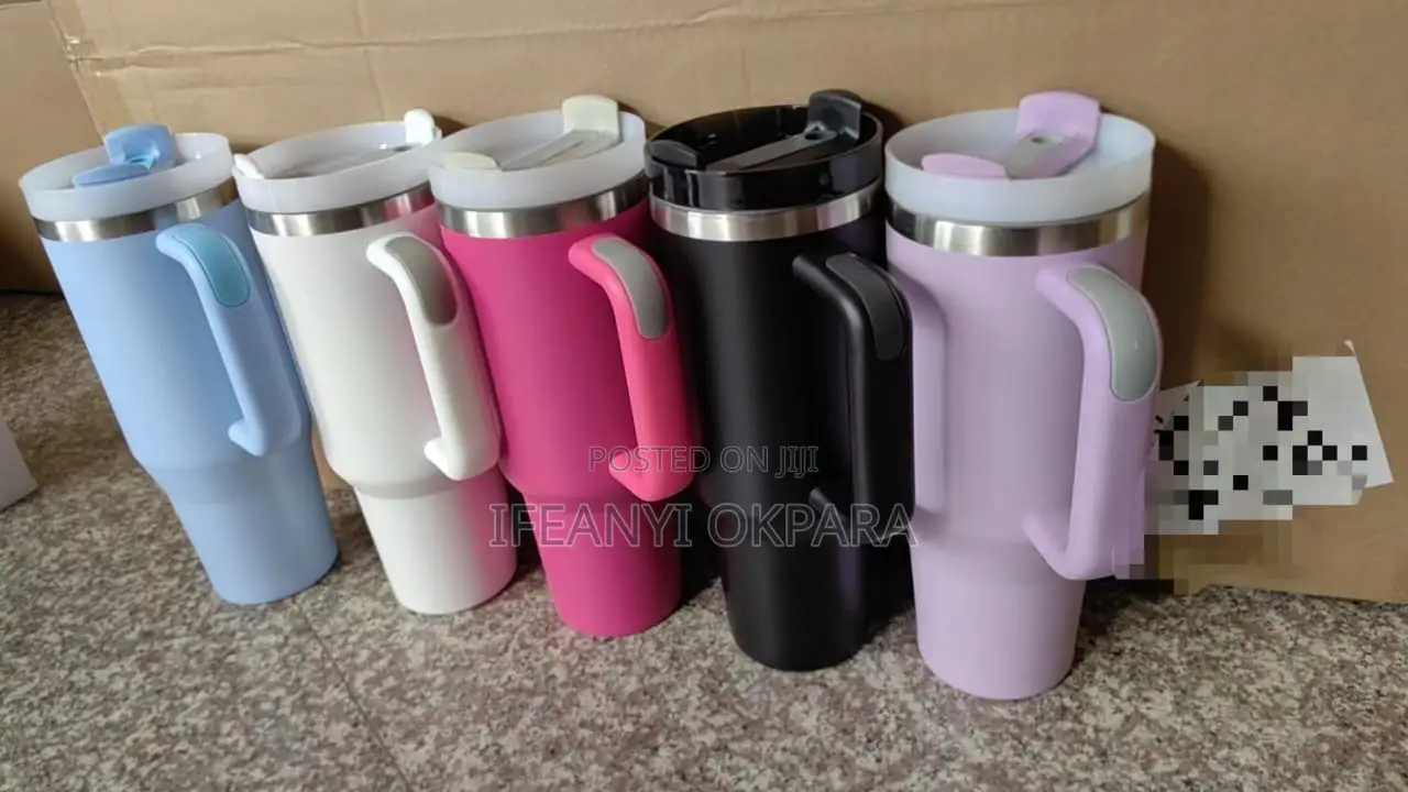 Big Water Bottle With Straw